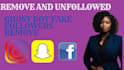 remove ghost, fake, bot and inactive instagram followers