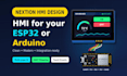 design professional nextion hmi UI for esp32 and arduino