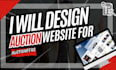 design auction website or multivendor website for auctioneers