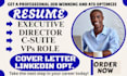 craft a job winning executive resume for ceos, cfos, ctos, and c suite leaders