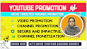 promote your youtube channel and videos organically for real monetization