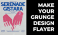make your grunge design flayer or poster
