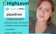setup your pipedrive pipeline gohighlevel systeme io crm funnel automation