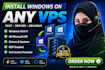 install windows on ovh vps and dedicated servers