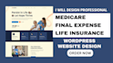 design life insurance website medicare website final expense website design