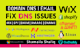 setup or fix spf, dkim, dmarc, cname, mx and dns record