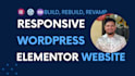 build wordpress website, redesign wordpress using elementor pro