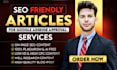 do seo article writing or blog writing as a content writer