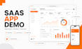 create a professional app promo video, website demo, or saas explainer