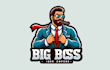 make an amazing big boss, king, mafia mascot logo in one day