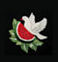 design watermelon dove embroidery logo