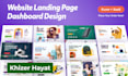 design landing page, dashboard in figma