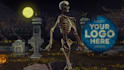 make funny skeleton dance halloween intro video