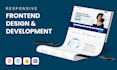 custom frontend development HTML, CSS, js, bootstrap
