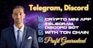 build discord bot telegram bot, crypto mini app telegram automation ton chain