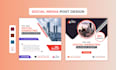 design social media advertising, banners, covers, ads, posts