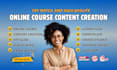 develop your elearning course content with lessons and custom PPT slides