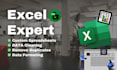 do excel data cleaning, format, automate, CSV, power query