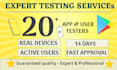 hire 20 or 12 testers for google play closed testing android app tester publish