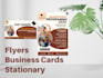 design your flyer, business cards and stationary