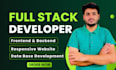 do custom website development as full stack developer frontend backend developer