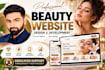 design beauty website, cosmetic website, salon website, spa website