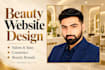 design beauty website, cosmetic website, salon website, spa website