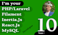 be your laravel, filament, react, inertia and mysql developer