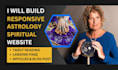 build astrology website spiritual metaphysical tarot reading website blog post
