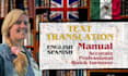 manually translate from english to spanish or vice versa