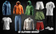do 3d clothing mockup, 3d mockup, clo 3d, 3d fashion, 3d apparel, 3d animation
