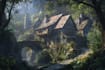 draw environment concept art, fantasy worlds