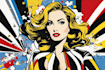 draw pop art or roy lichtenstein style