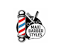 design genius included barber logo