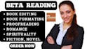 be your beta reader beta reading beta critique novel book fantasy memoirs