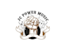 design highest level power music logo