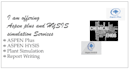 do aspen plus and hysis  simulations