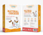 design dog food, supplement, treats, packaging and label design