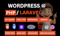 do website development as full stack web developer, front end, backend developer