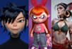 3d character modeling stylized 3d game character 3d model for animation ue4 game