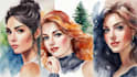 draw your portrait in a watercolor