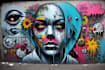 create unique street art graffiti collage