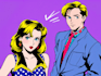 do a retro pop art roy lichtenstein style