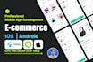 develop ecommerce, food delivery and donation mobile apps