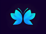 make unique, modern and creative butterfly logo design