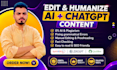 manually edit, fix, humanize and rewrite ai chatgpt content