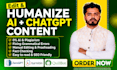 manually edit, fix, humanize and rewrite ai chatgpt content