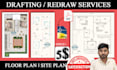 redraw or draft your architectural plans with autocad