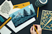 create a linocut illustration