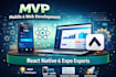 develop your mvp app, rapid prototype for startups